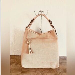 Varriale Blush Pink Diamond Cut Hobo Women's Shoulder Bag